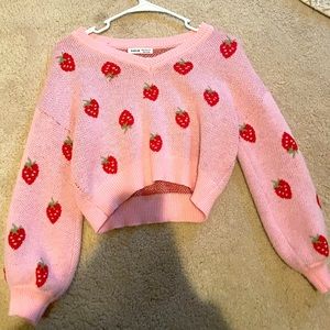 cute knit crop top sweater